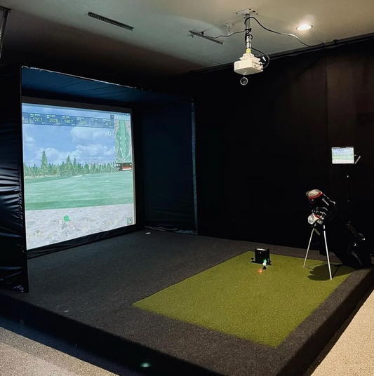 10′ WIDE x ANY LENGTH Indoor Putting Green / Simulator Putting Carpet - 10x15' Roll + 4x6' Stance Mat
