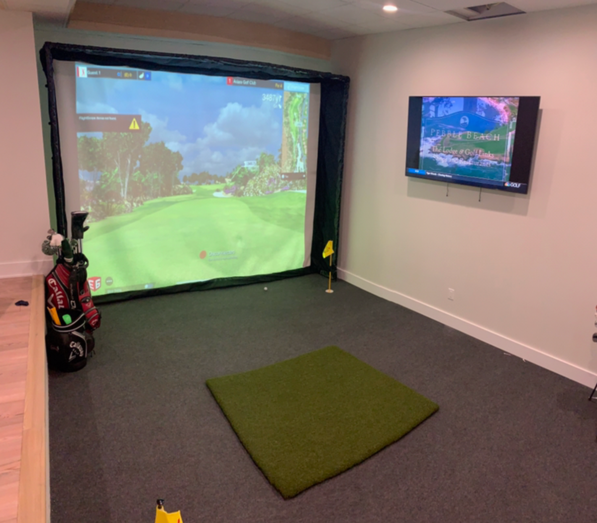10′ WIDE x ANY LENGTH Indoor Putting Green / Simulator Putting Carpet - 10x15' Roll + 4x6' Stance Mat