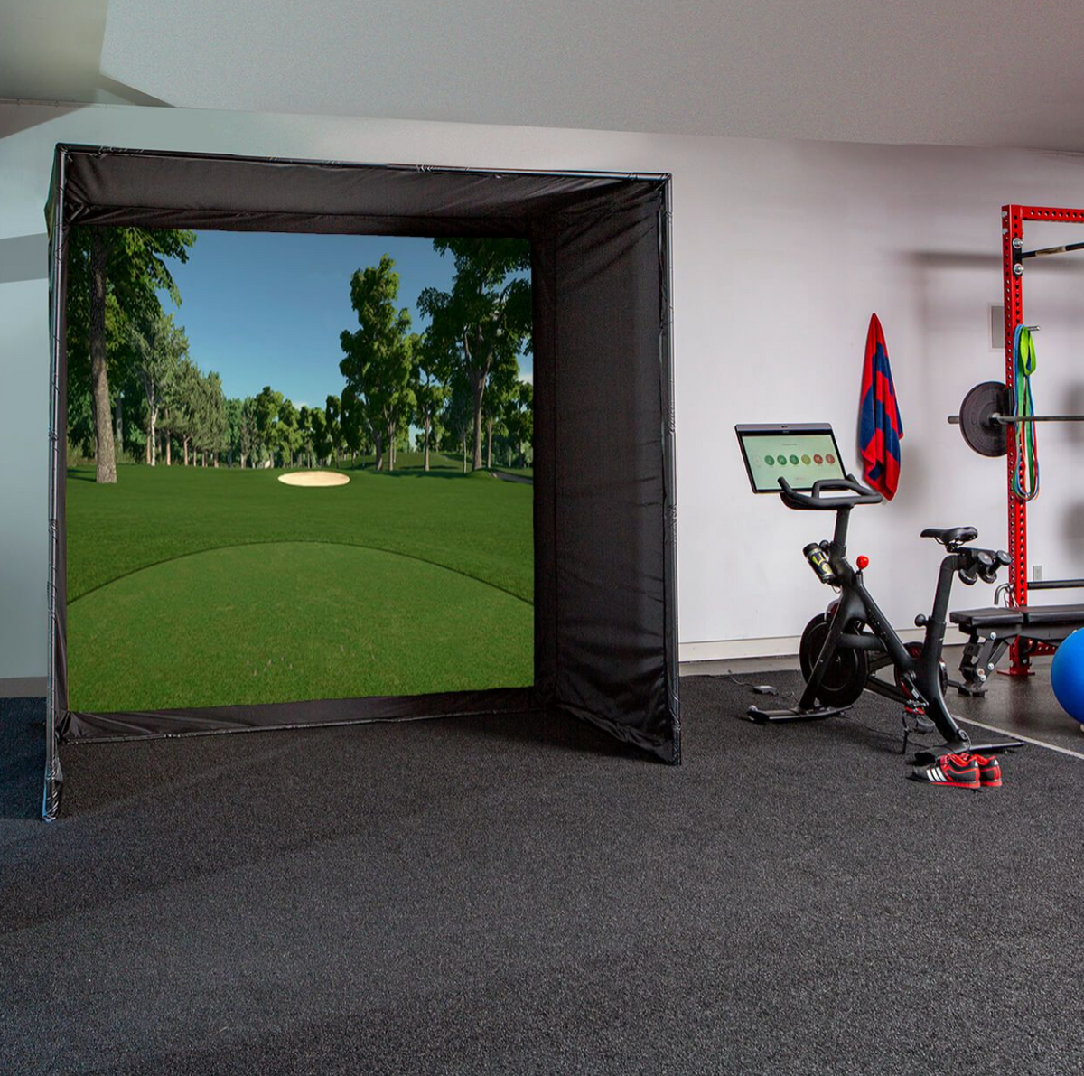 10′ WIDE x ANY LENGTH Indoor Putting Green / Simulator Putting Carpet - 10x15' Roll + 4x6' Stance Mat