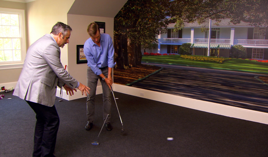 10′ WIDE x ANY LENGTH Indoor Putting Green / Simulator Putting Carpet - 10x15' Roll + 4x6' Stance Mat