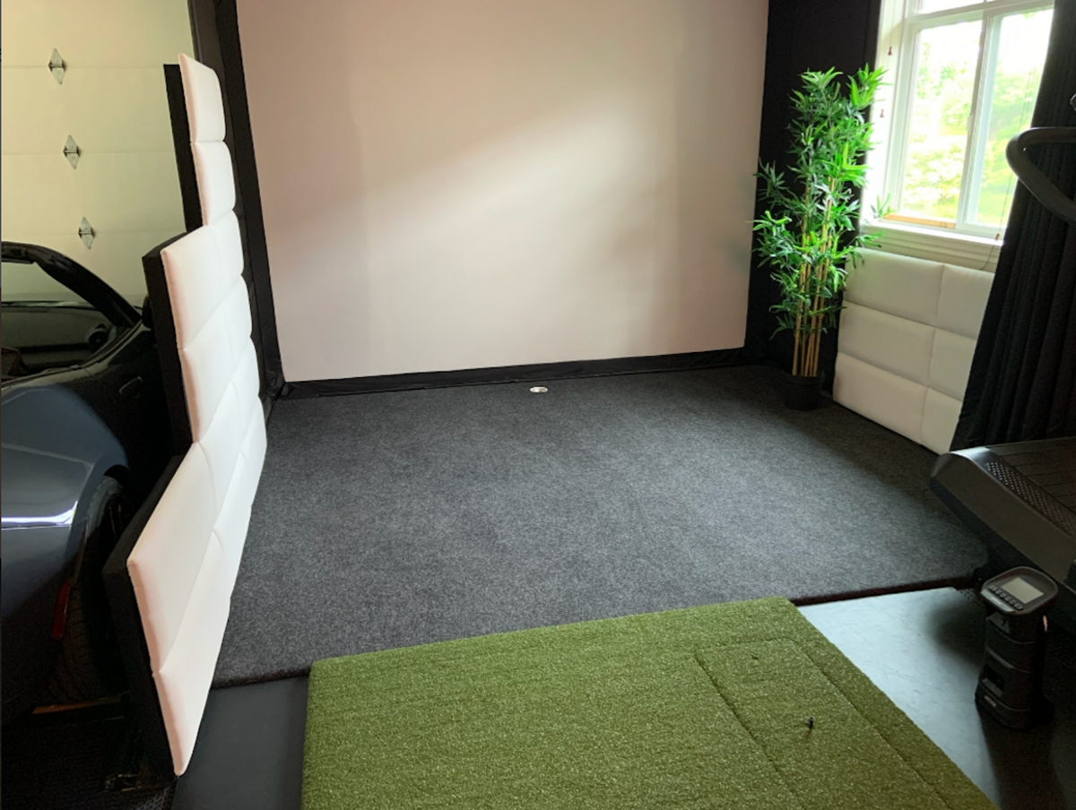 10′ WIDE x ANY LENGTH Indoor Putting Green / Simulator Putting Carpet - 10x15' Roll + 4x6' Stance Mat