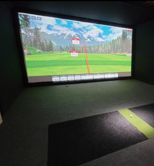 Camry Golf Carpet – 6’7″ x 20' Indoor Putting Green Carpet - SImulator rooms, Flooring, Concrete, and Wood Subfloors.